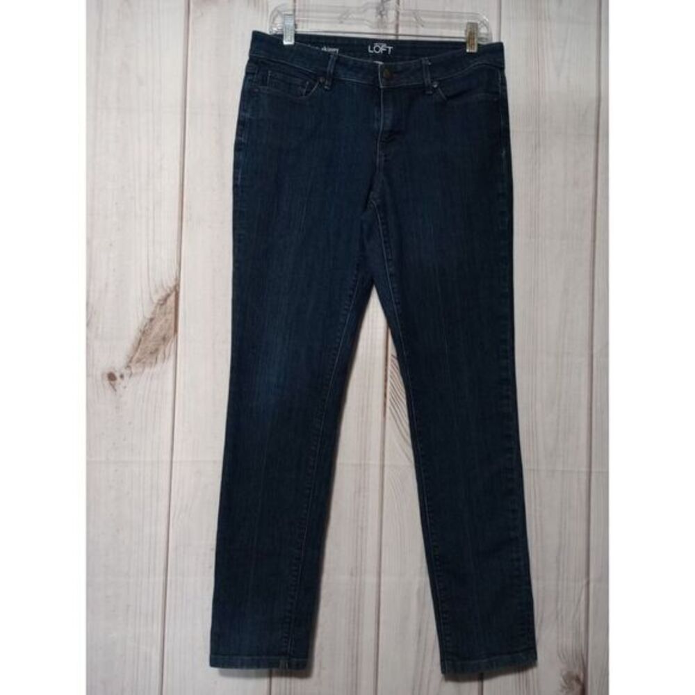 Ann Taylor LOFT Modern Skinny Jeans Dark Wash Denim Blue Size 8